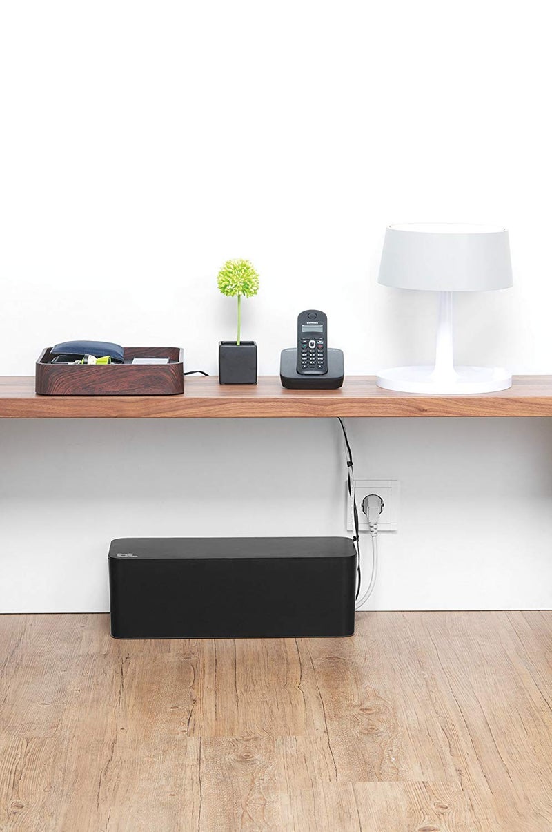Bluelounge CableBox Cable and Cord Management System - (Black) - Pack of 2 - Image 3